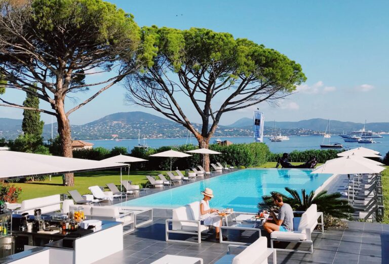 Trees Near Swimming Pool